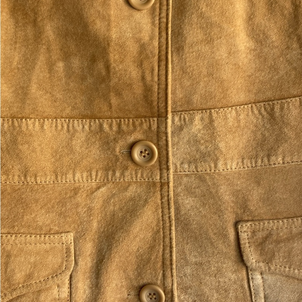 Liz Claiborne Suede Leather Jacket in Camel Brown - Picture 3 of 6